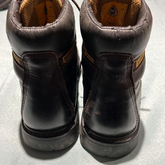 CAT Men Burgundy Colorado Leather Boots Size 12 B52 - Picture 8 of 13